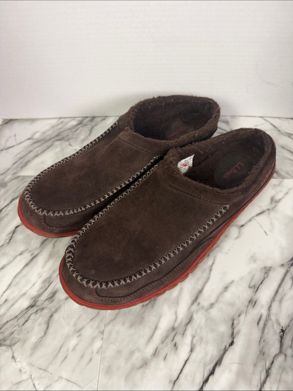 LL Bean men’s mountain slippers scuffs size 12